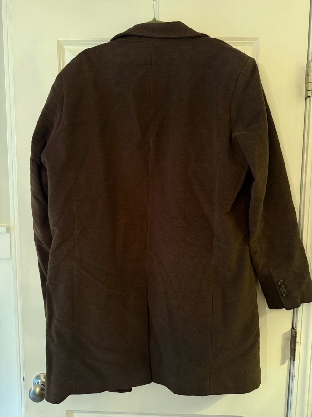 Marks & Spencer Brown Single-Breasted Pea Coat - Picture 4 of 5